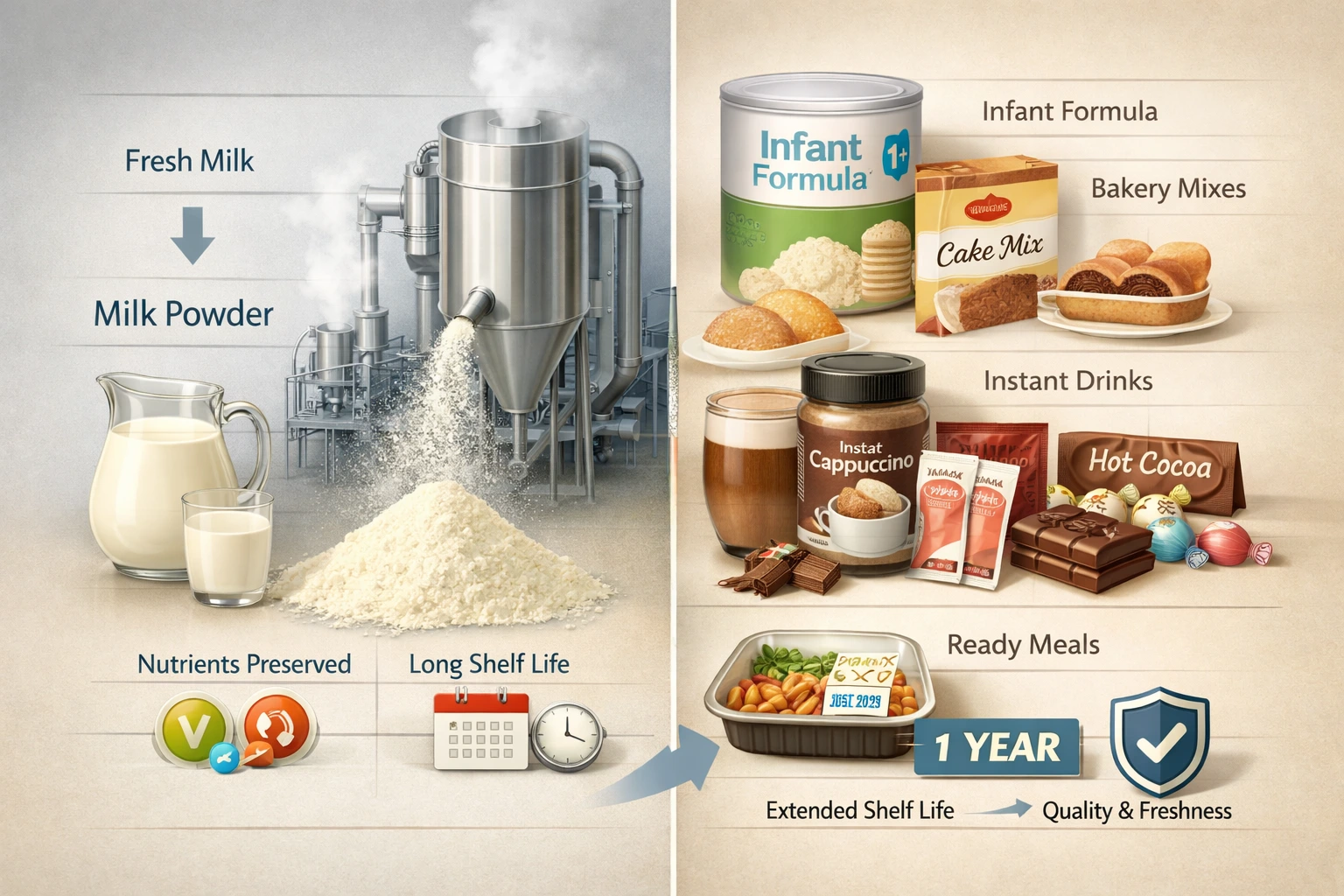 The Role of Milk Powder in Shelf-Stable Food Products