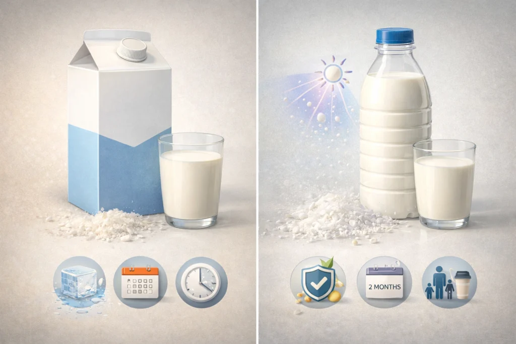 Carton Milk vs. Bottle Milk: A Scientific Comparison of Quality, Safety, Shelf Life, and Consumer Impact