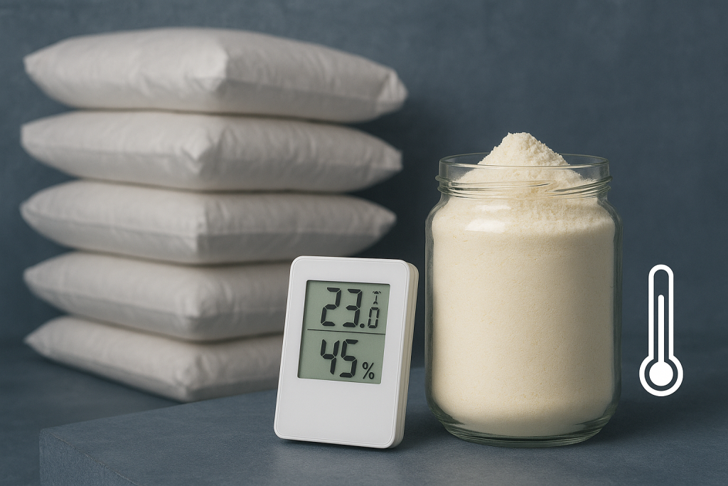 اهمیت نگهداری مناسب و کنترل دما برای پودرهای لبنی