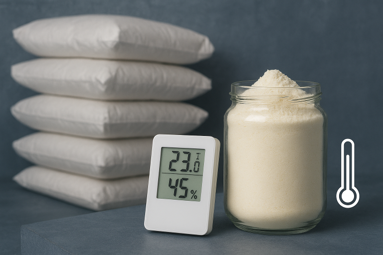 اهمیت نگهداری مناسب و کنترل دما برای پودرهای لبنی